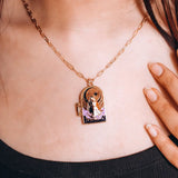Feyre & Rhysand Couple Enamel Locket Necklace - jewelry