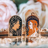 Feyre & Rhysand Couple Enamel Locket Necklace - jewelry