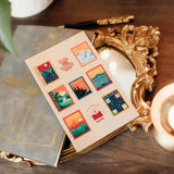 Fictional Stamps Sticker Sheet FICTIONAL STAMPS STICKER SHEET Stickers