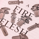 Flesh and Fire Series Inspired Metal Page Markers Bookmarks