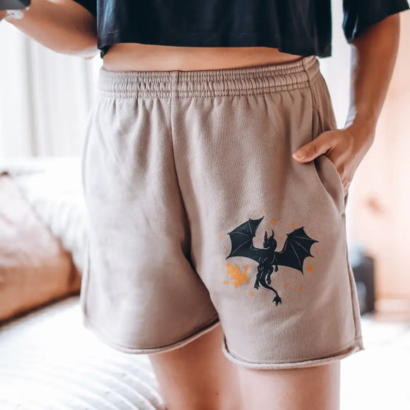Fourth Wing Inspired: Dragons Sweat Shorts Jogger