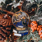 Fourth Wing Inspired Enamel Snow Globe Ornament Home