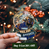 Fourth Wing Inspired Enamel Snow Globe Ornament Home