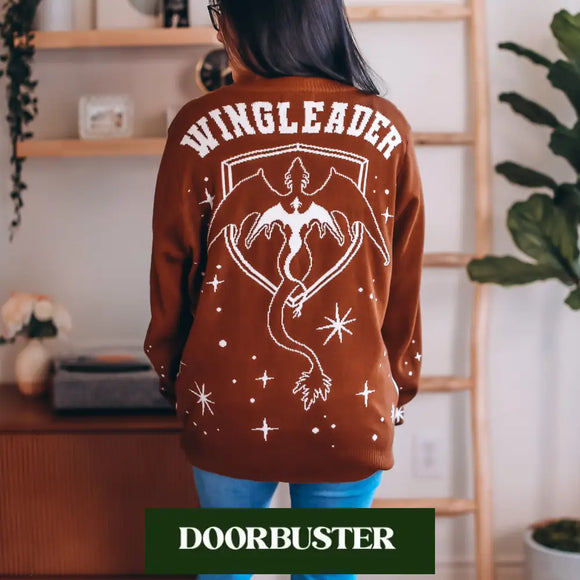 Fourth Wing Inspired: Wing Leader Cardigan Hoodie