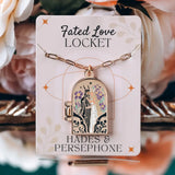 Hades & Persephone Couple Enamel Locket Necklace