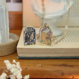 Hades & Persephone Couple Enamel Locket Necklace