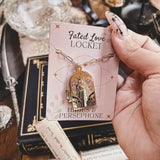 Hades & Persephone Couple Enamel Locket Necklace