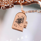 Hades & Persephone Couple Enamel Locket Necklace