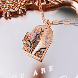 Hades & Persephone Couple Enamel Locket Necklace