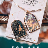 Hades & Persephone Couple Enamel Locket Necklace