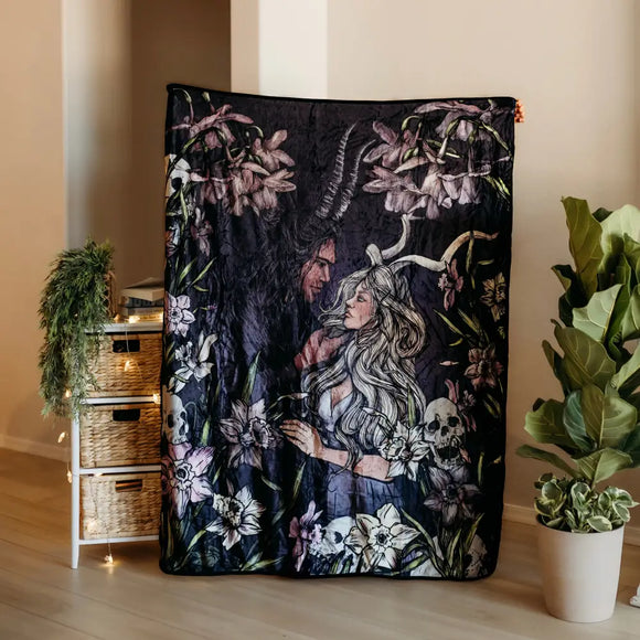 Hades & Persephone Inspired Throw Blanket