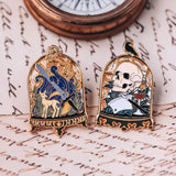 Hold Me Cloche Inspired Cabinet of Curiosities Enamel Pins