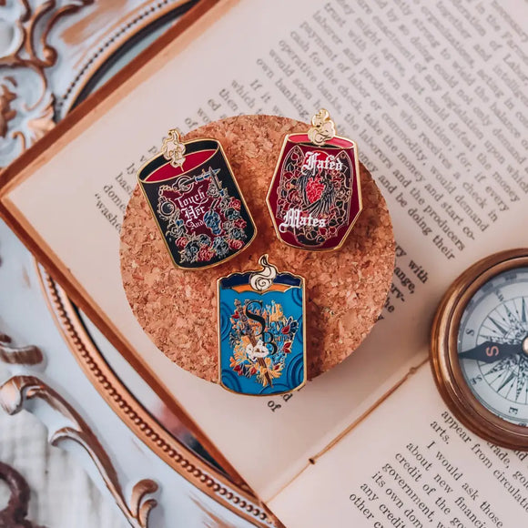 I Burn For You Inspired Cabinet of Curiosities Enamel Pins