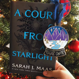 A Court of Thorns and Roses Inspired: Night Court Snow Globe Enamel Ornament