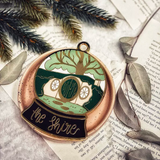 Lord of the Rings Inspired: The Shire Snow Globe Enamel Ornament