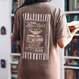 Late Night Reader Heavy Weight Tee Shirt