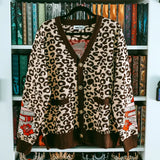MEMBERS FIRST: Leopard Reader Cardigan Hoodie