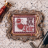 Love at First Bite Stamp Sticker - Stickers