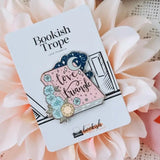 Love Triangle Trope Enamel Pin