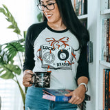 Lucky Reader Quarter Sleeve Baby Tee Shirt