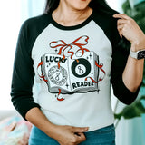 Lucky Reader Quarter Sleeve Baby Tee Shirt