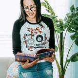 Lucky Reader Quarter Sleeve Baby Tee Shirt