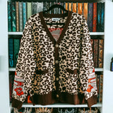 MEMBERS FIRST: Leopard Reader Cardigan Hoodie