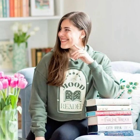 Mood Reader Cropped Hooded Sweatshirt Shirt