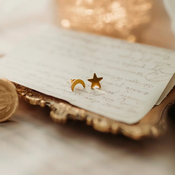 Moon & Star Earrings