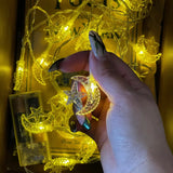 Moon & Stars Bookshelf String Lights