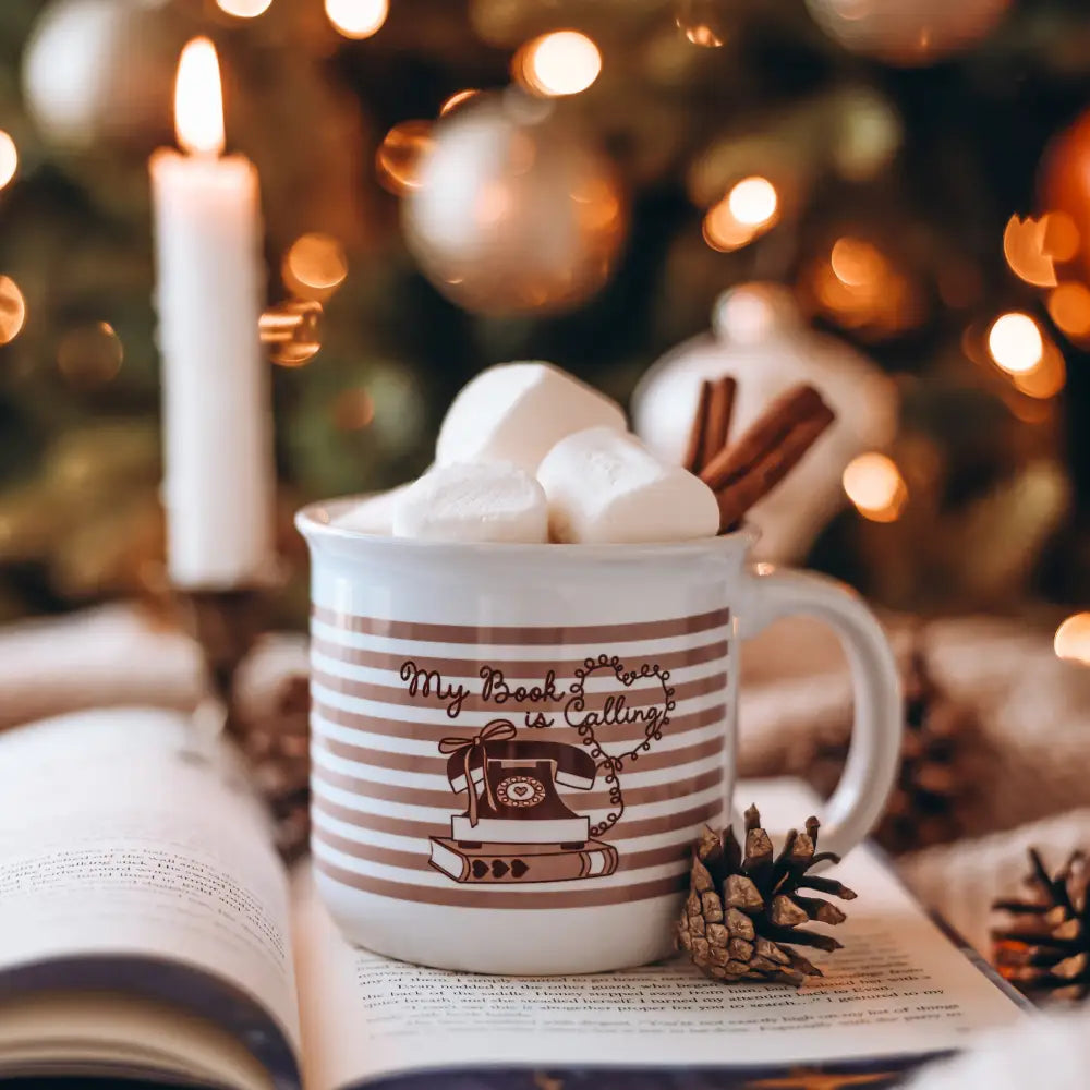 My Book is Calling Mug, image size:1000x1000