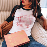 My Book is Calling Quarter Sleeve Baby Tee Shirt