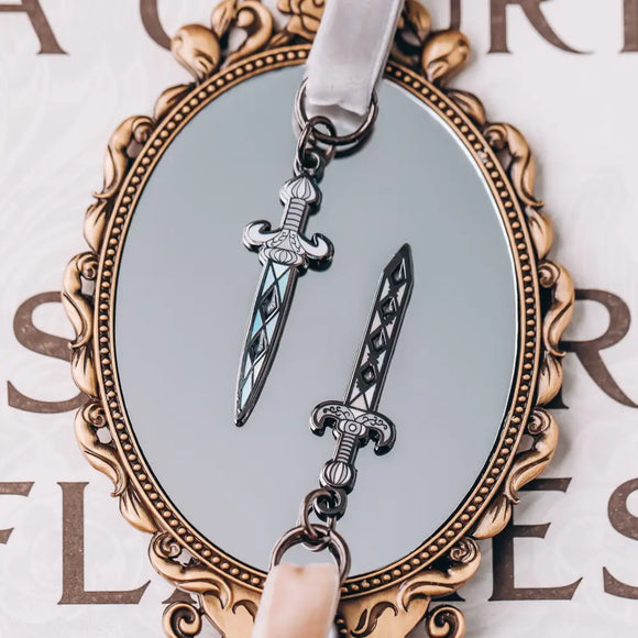 Nesta’s Made Weapons Inspired Literary Leadlight Bookmarks Enamel Pins