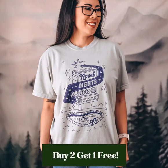 Novel Nights Inn Heavy Weight Tee Shirt