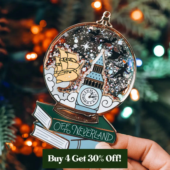 Peter Pan Inspired Snow Globe Ornament Home