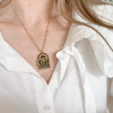 Poppy & Casteel Couple Enamel Locket Necklace