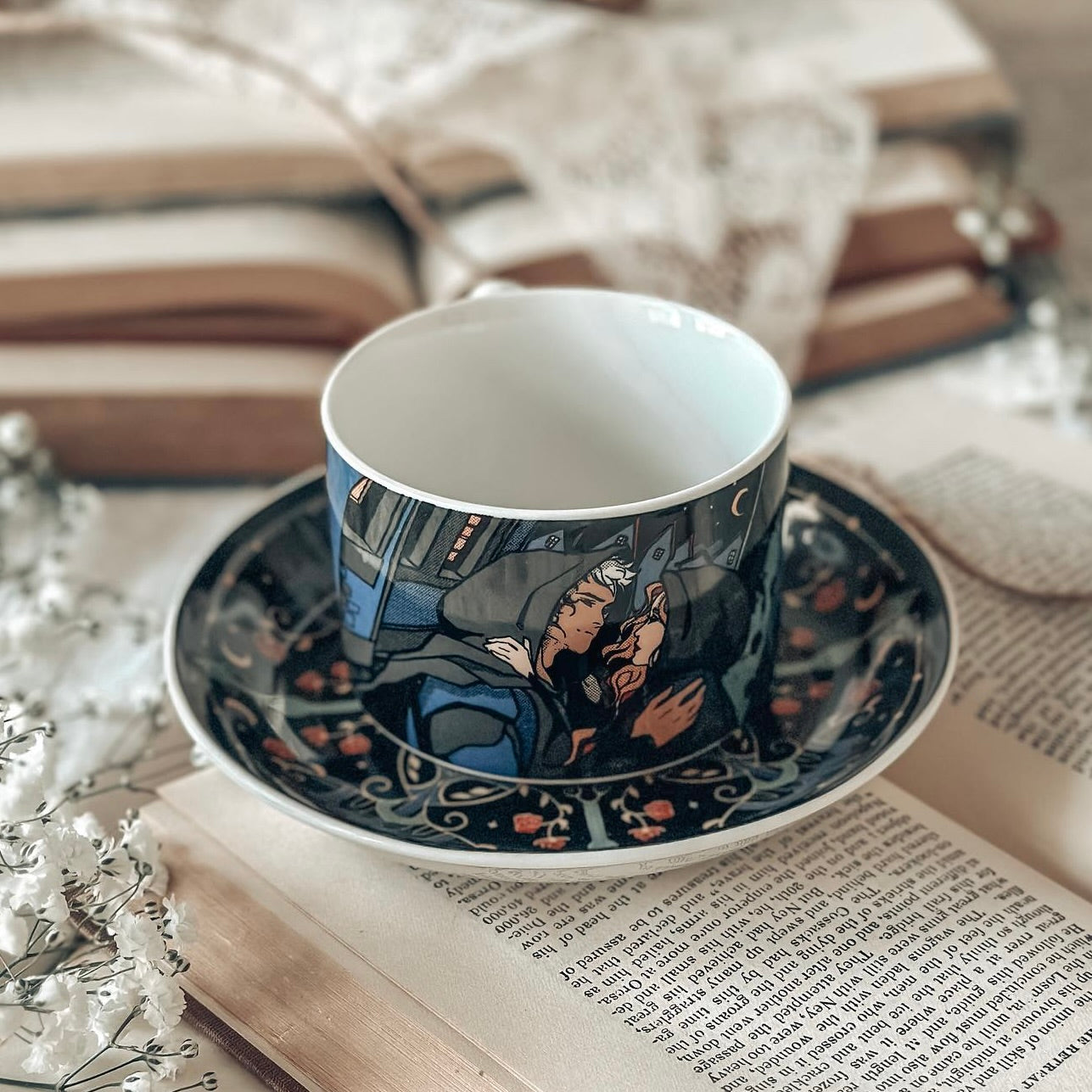 Bookish Box deals ACOTAR tea cup and saucer