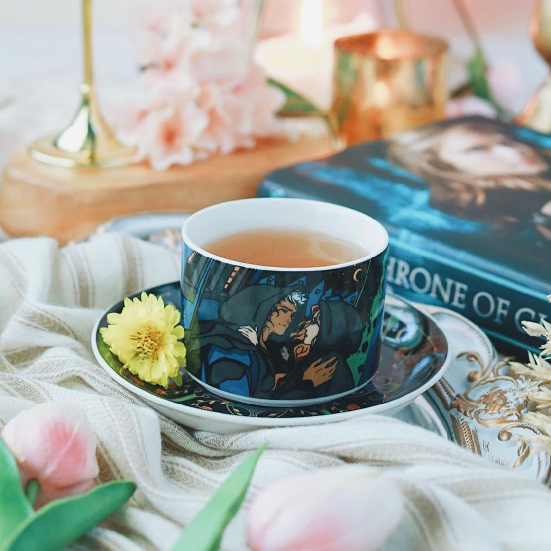 Bookish Box deals ACOTAR tea cup and saucer