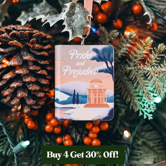 Pride and Prejudice Inspired Storybook Ornament Home