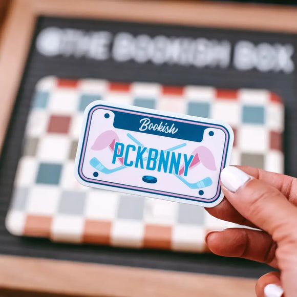 Puck Bunny License Plate Sticker Stickers