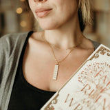 Reader Enamel Pendant Necklace jewelry