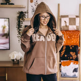 Reader Stamp Zip Up Hoodie - Shirt