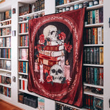 Romance Bookstack Blanket Home