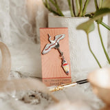 Six Crimson Cranes Inspired Enamel Pin