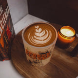 Spooky Reader Glass Mug Tumbler WITH STRAW Drinkware