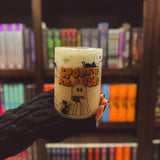 Spooky Reader Glass Mug Tumbler WITH STRAW Drinkware