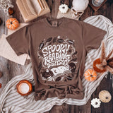 Spooky Reading Season Heavy Weight Tee Shirt