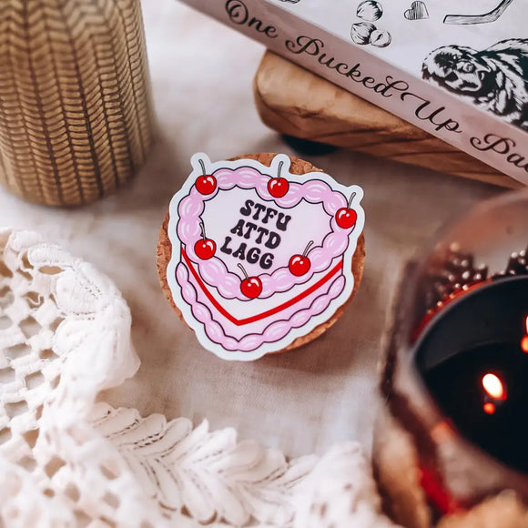 STFU Cake Sticker Stickers