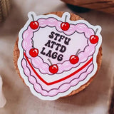 STFU Cake Sticker Stickers