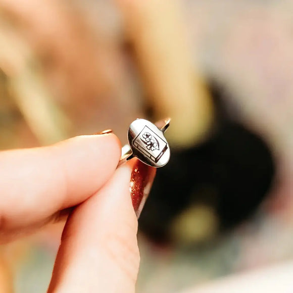 The Bonds That Tie Series Inspired Stamp Ring Ring